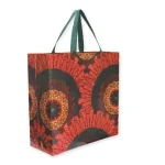 Heat Sealed Laminated Purple Zigzag Stock Bag